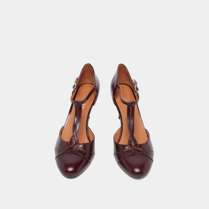 Salomés à talons et boucles ajustables